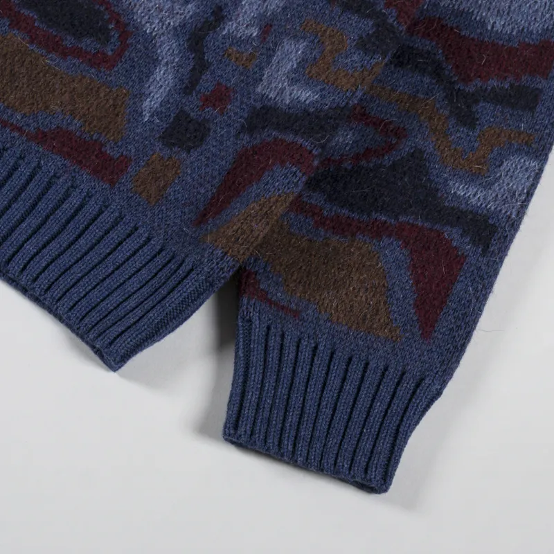 By Parra Repeat Ftp Booster Knitted Pullover Blue-7