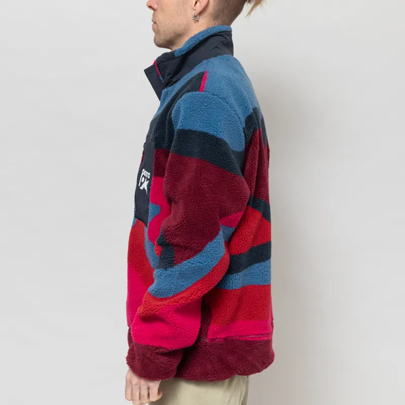 By Parra Full Ftp Booster Polar Fleece Jacket Red-2