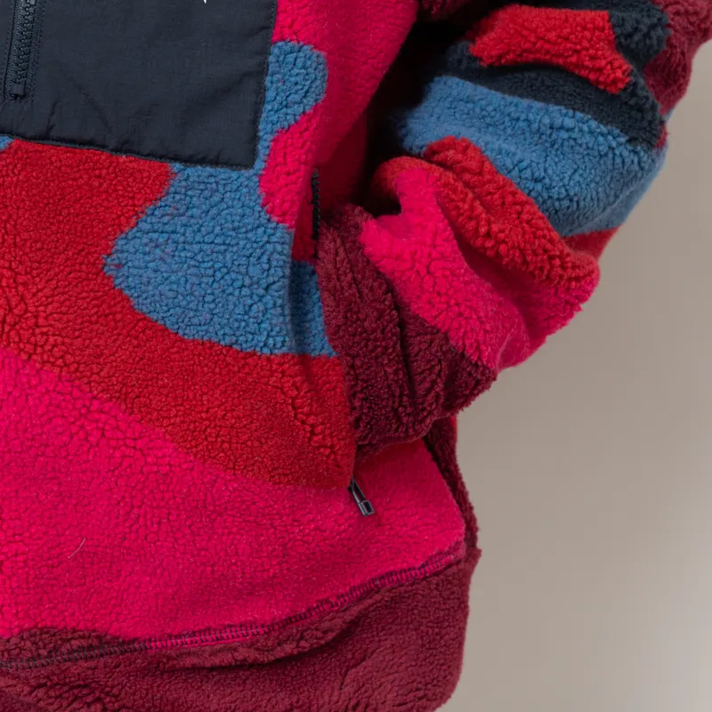 By Parra Full Ftp Booster Polar Fleece Jacket Red-9