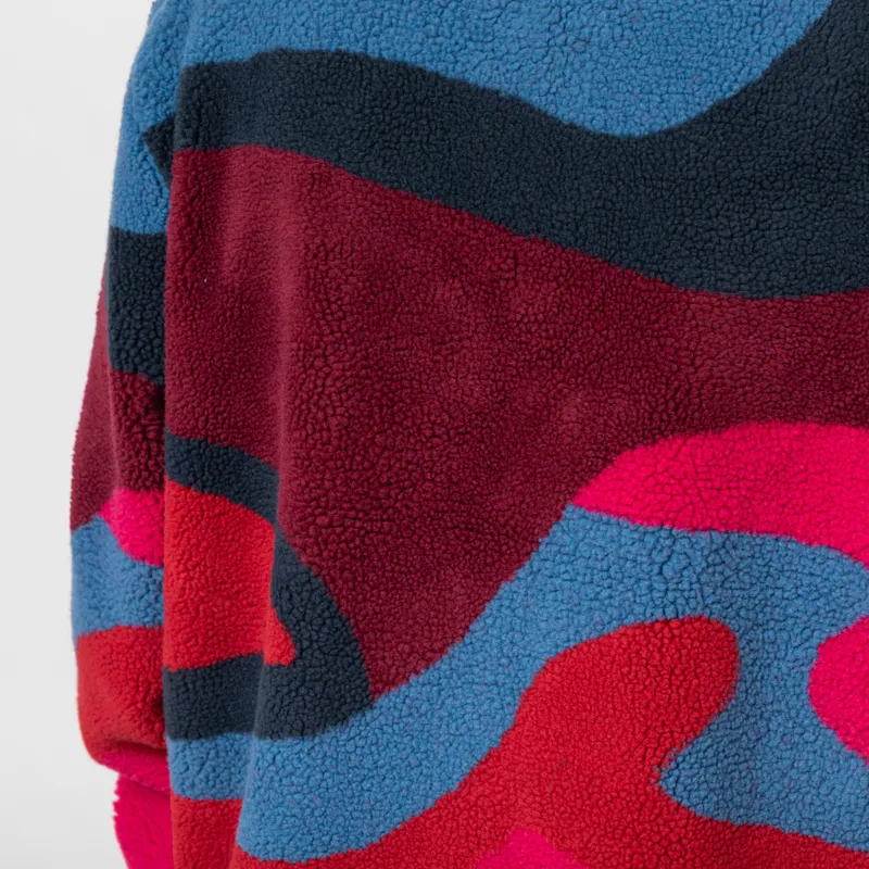 By Parra Full Ftp Booster Polar Fleece Jacket Red-7