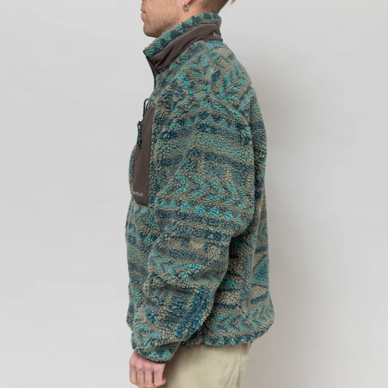 thisisneverthat SP Sherpa Fleece Jacket Olive-2