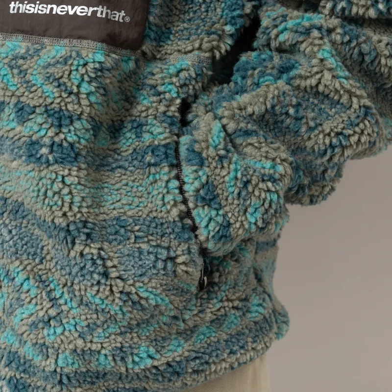 thisisneverthat SP Sherpa Fleece Jacket Olive-8