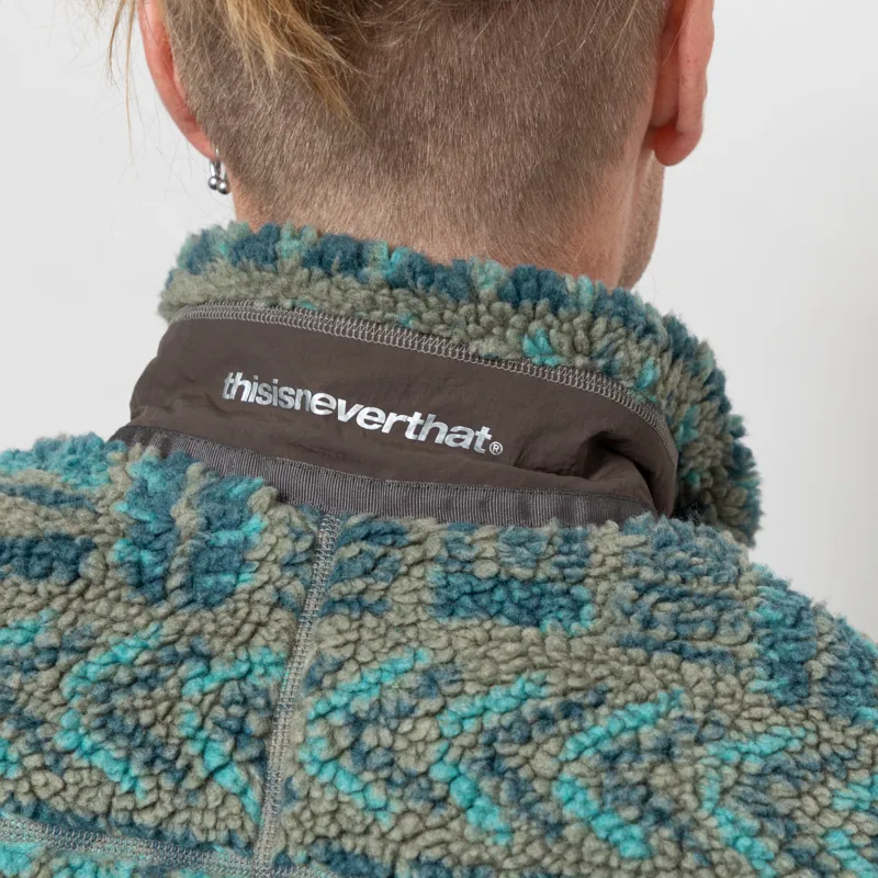 thisisneverthat SP Sherpa Fleece Jacket Olive-6