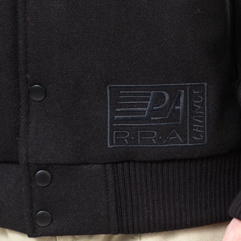 By Parra Not Movie Quality Varsity Jacket Black-10