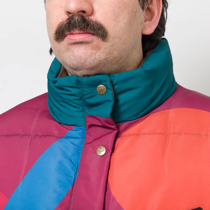 By Parra Protect The Sun Reversible Puffer Jacket Brown-7