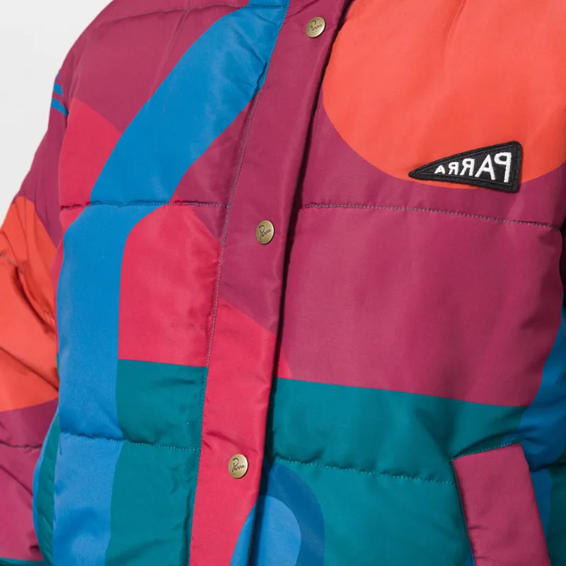 By Parra Protect The Sun Reversible Puffer Jacket Brown-9