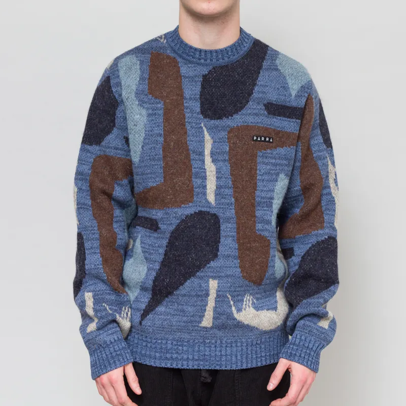 By Parra Detached Knitting Pullover Blue