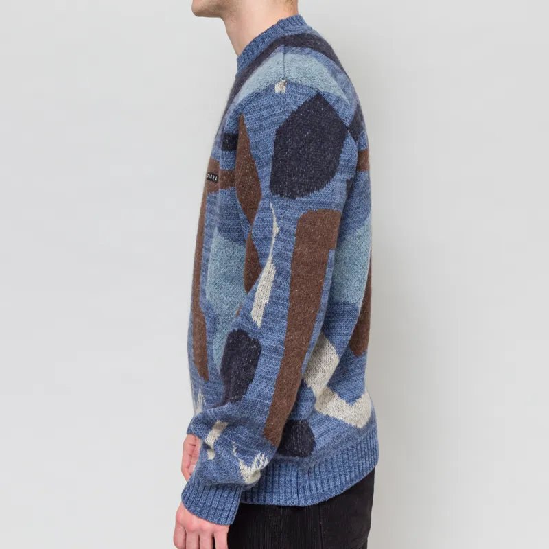 By Parra Detached Knitting Pullover Blue-2