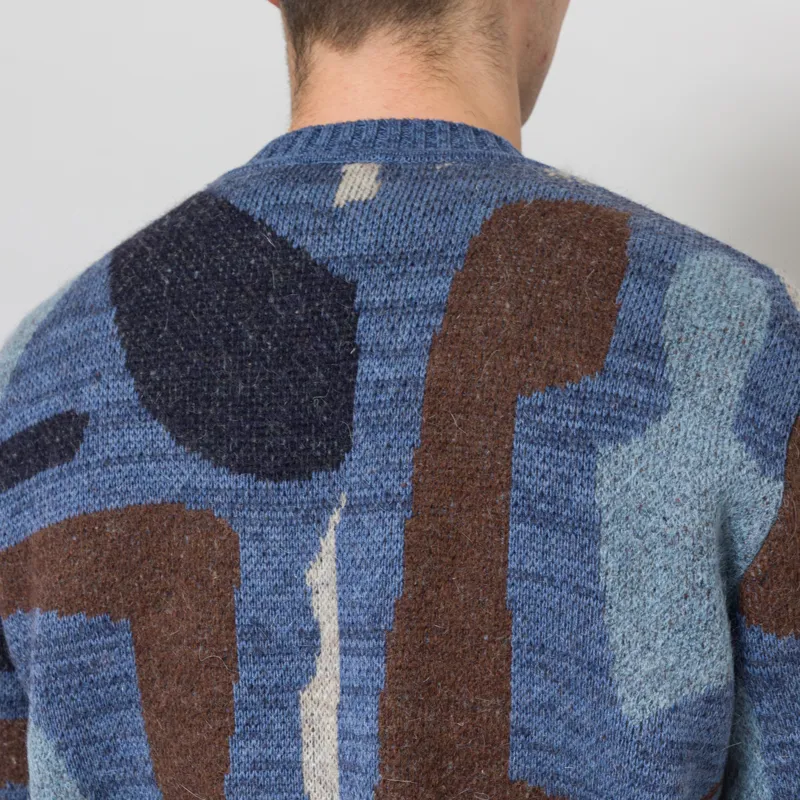 By Parra Detached Knitting Pullover Blue-6