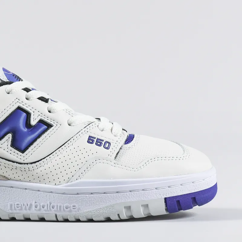 New Balance 550 Shoes Sea Salt Team Royal Black-6
