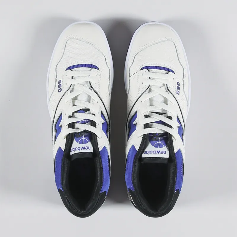 New Balance 550 Shoes Sea Salt Team Royal Black-1