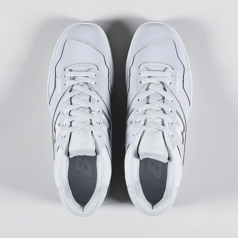 New Balance Mens Leather 550 Shoes Granite Grey