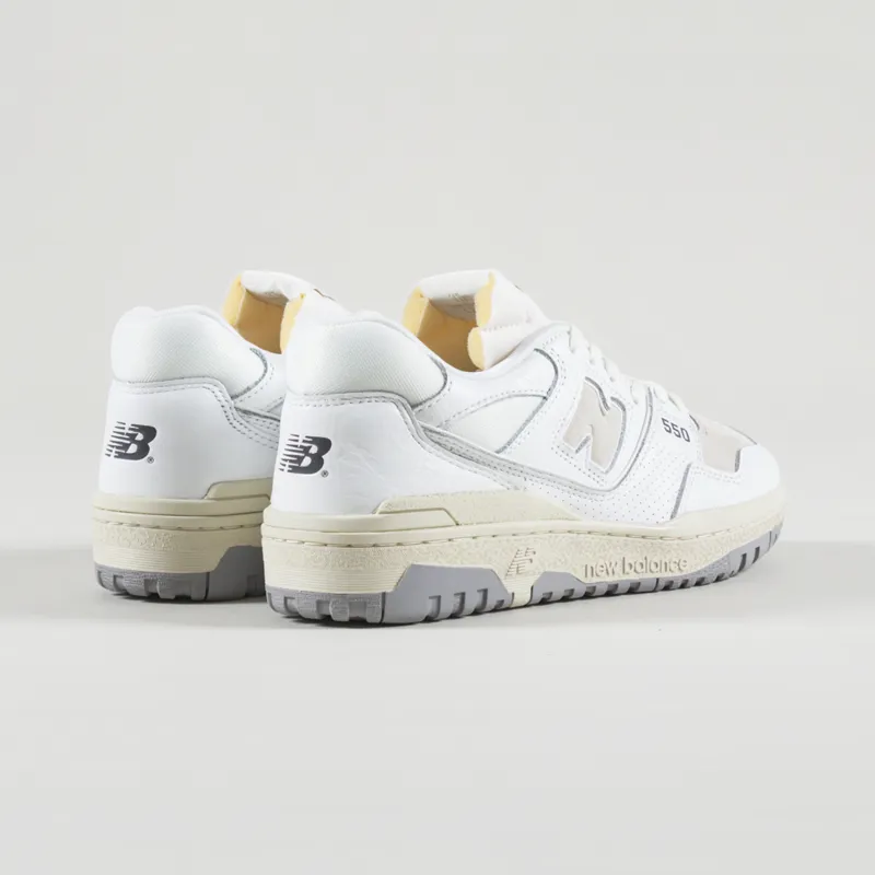 New Balance Mens Trainers 550 Shoes White Timberwolf Raincloud