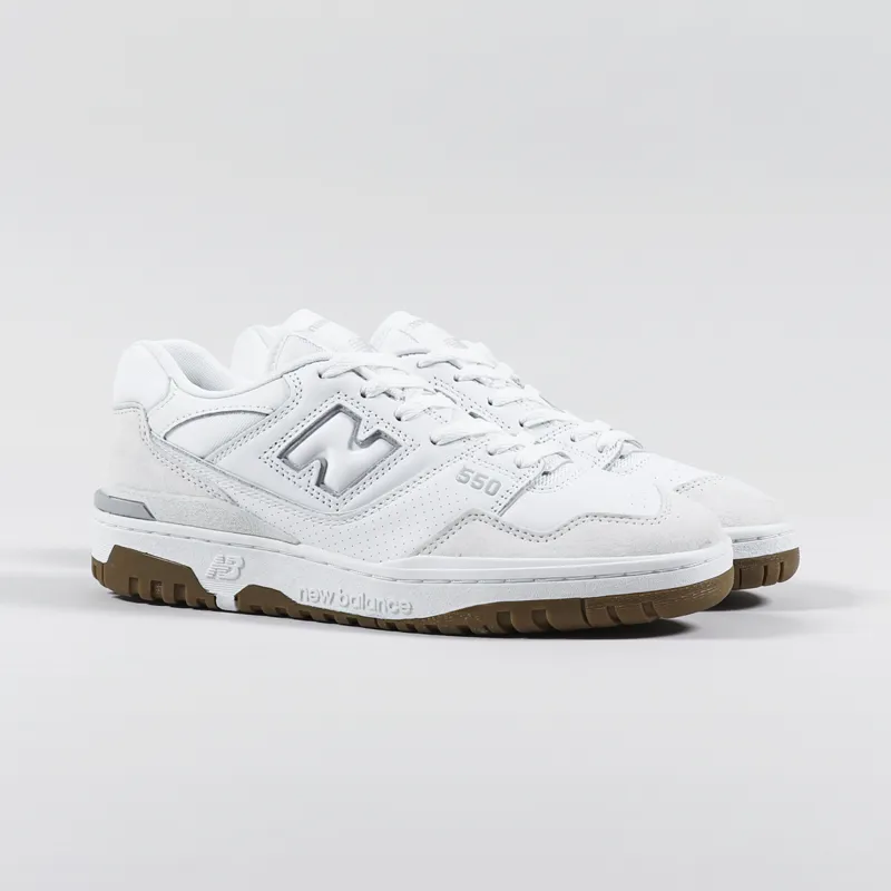 New Balance 550 White/Grey Basketball Sneaker