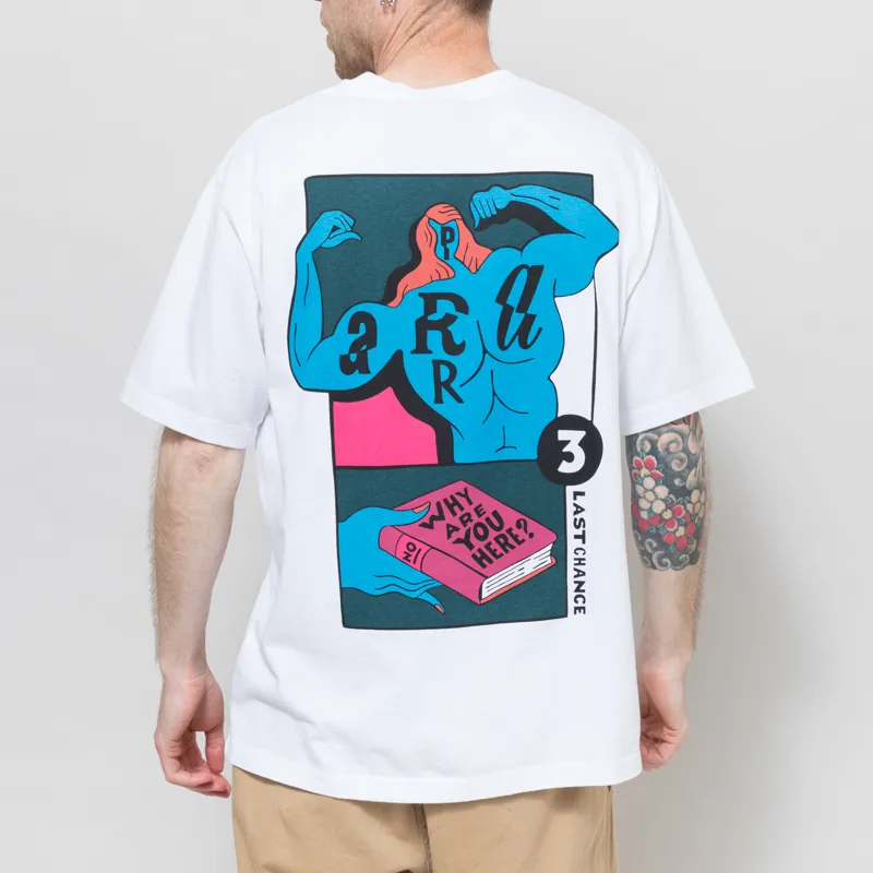 By Parra Why Are You Here T Shirt White