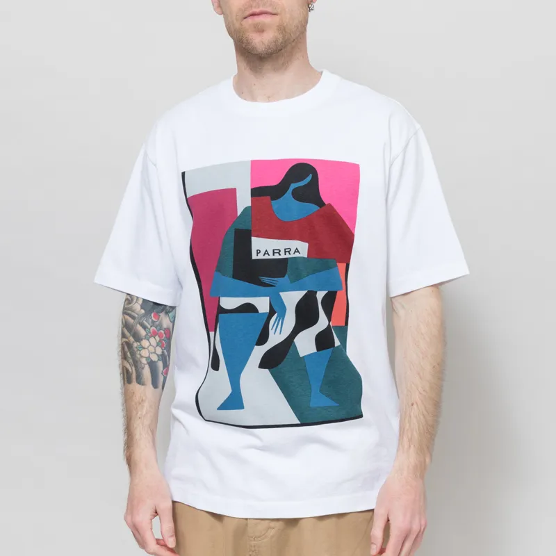 By Parra Reading The Square T Shirt White