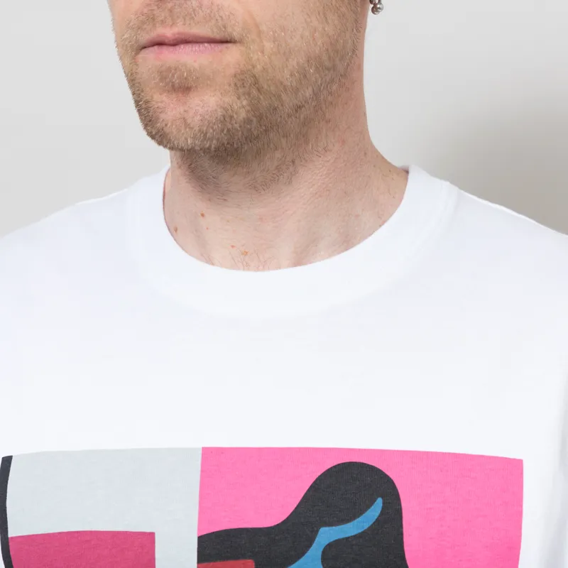 By Parra Reading The Square T Shirt White-3