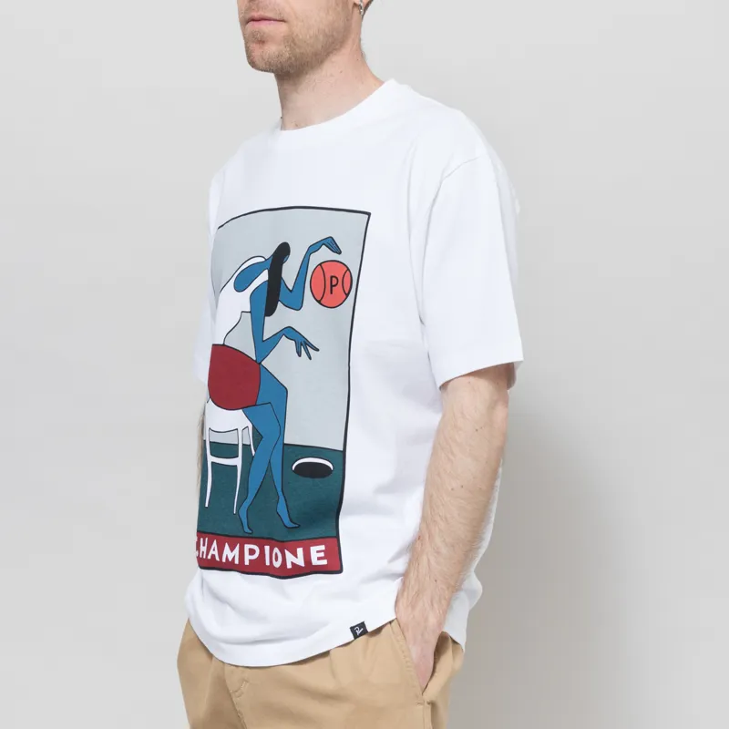 By Parra Champione T Shirt White-1
