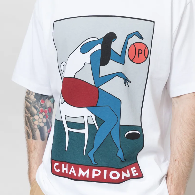 By Parra Champione T Shirt White-3