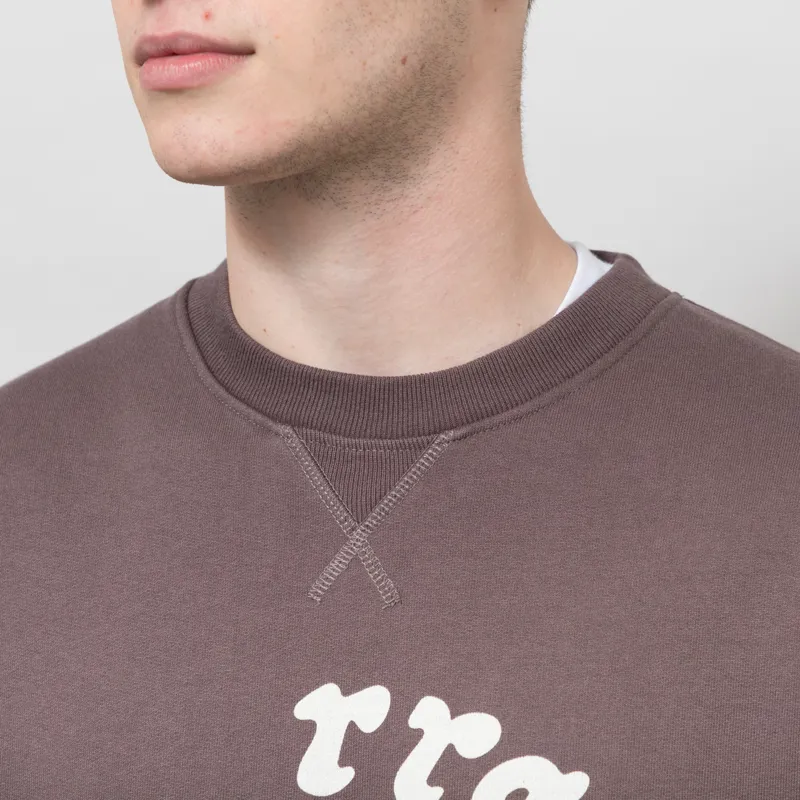 By Parra Gasoline Crewneck Sweatshirt Brown-4