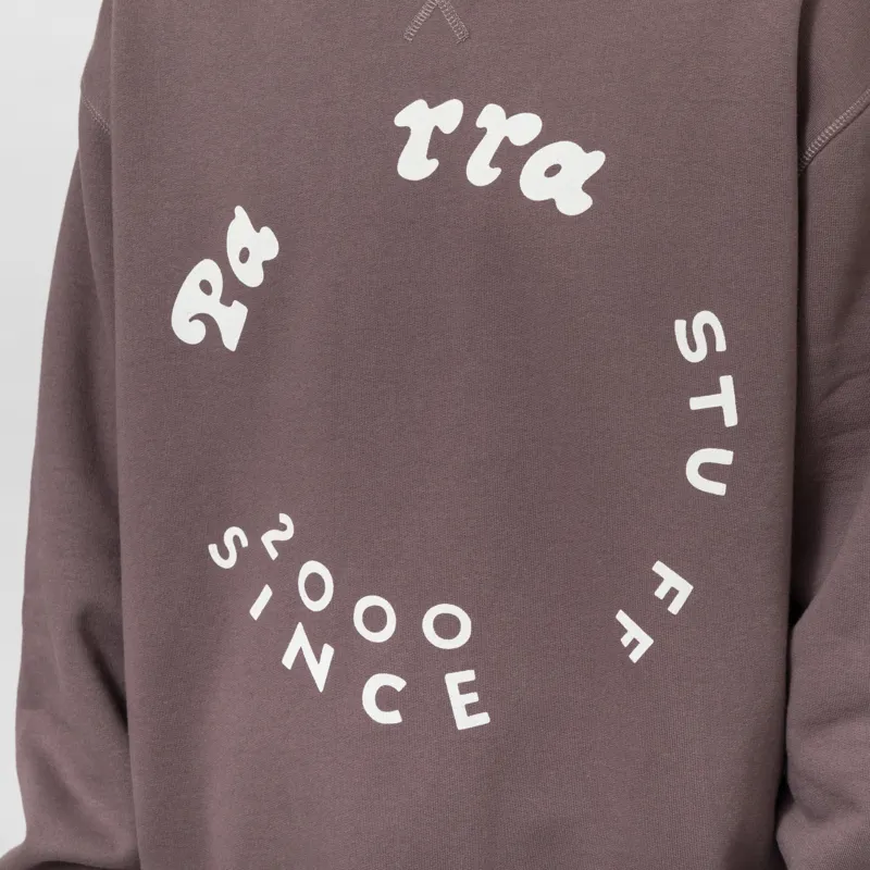By Parra Gasoline Crewneck Sweatshirt Brown-3