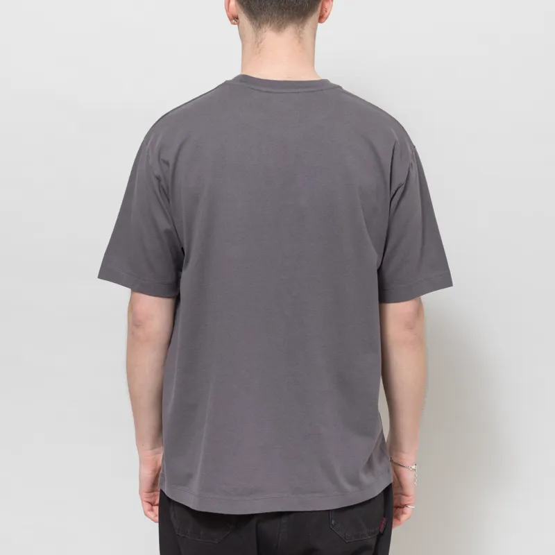 By Parra Signature Pocket T Shirt Grey-1