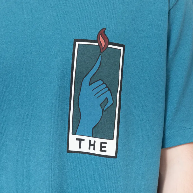 By Parra Hands of Time T Shirt Blue-4