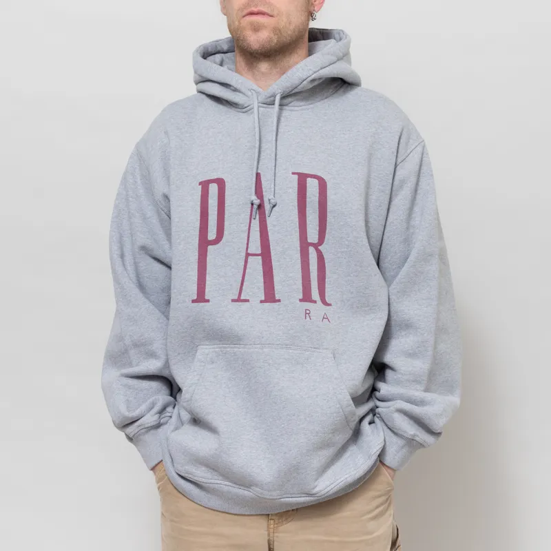 By Parra Gapped Hooded Sweatshirt Grey