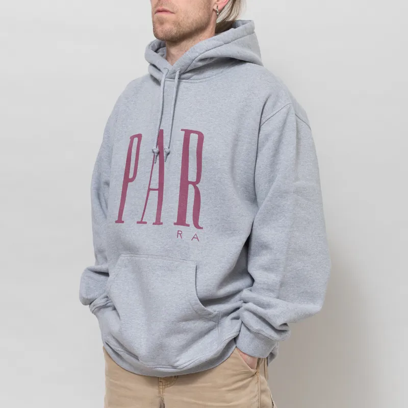 By Parra Gapped Hooded Sweatshirt Grey-1