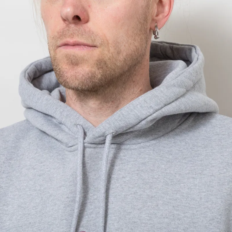 By Parra Gapped Hooded Sweatshirt Grey-3