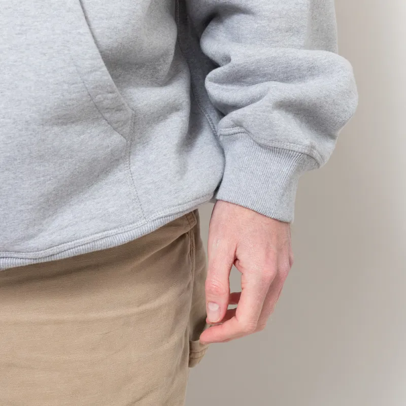 By Parra Gapped Hooded Sweatshirt Grey-7