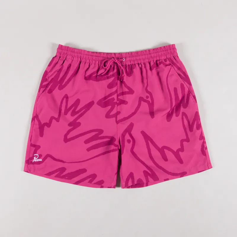 By Parra Birds Fly Swim Shorts Purple Pink