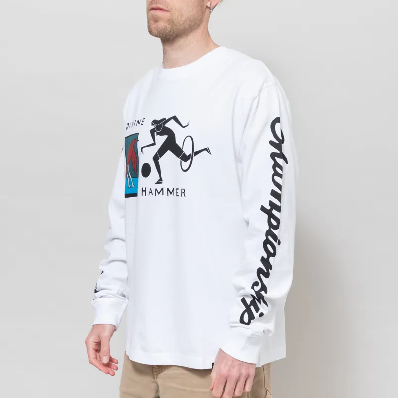 By Parra Divine Hammer Long Sleeve T Shirt White-1