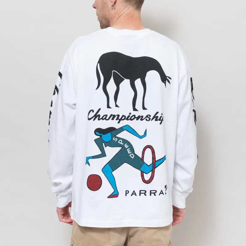 By Parra Divine Hammer Long Sleeve T Shirt White