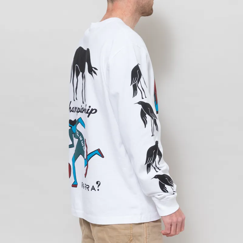 By Parra Divine Hammer Long Sleeve T Shirt White-3