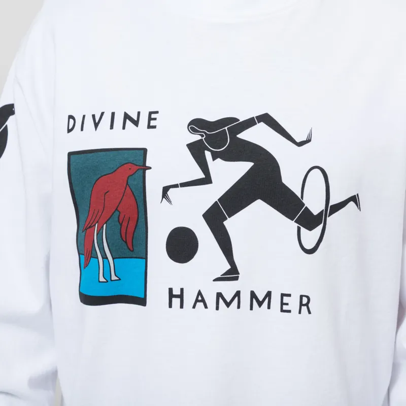 By Parra Divine Hammer Long Sleeve T Shirt White-6
