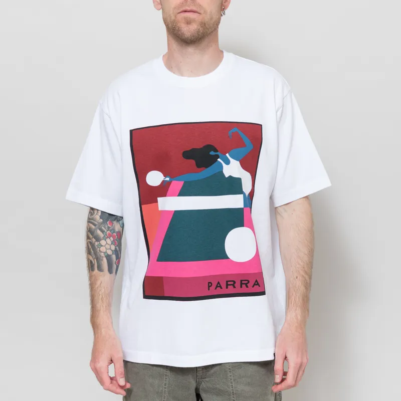 By Parra Ping Ponged T Shirt White