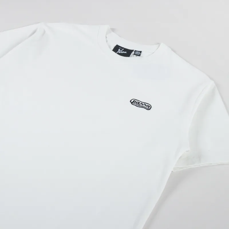 By Parra Wrapped Around Logo T Shirt Dirty White-1