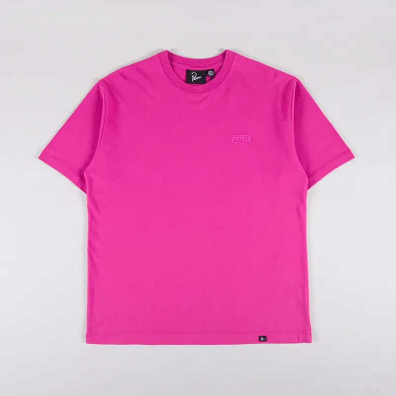 By Parra Wrapped Around Logo T Shirt Purple Pink