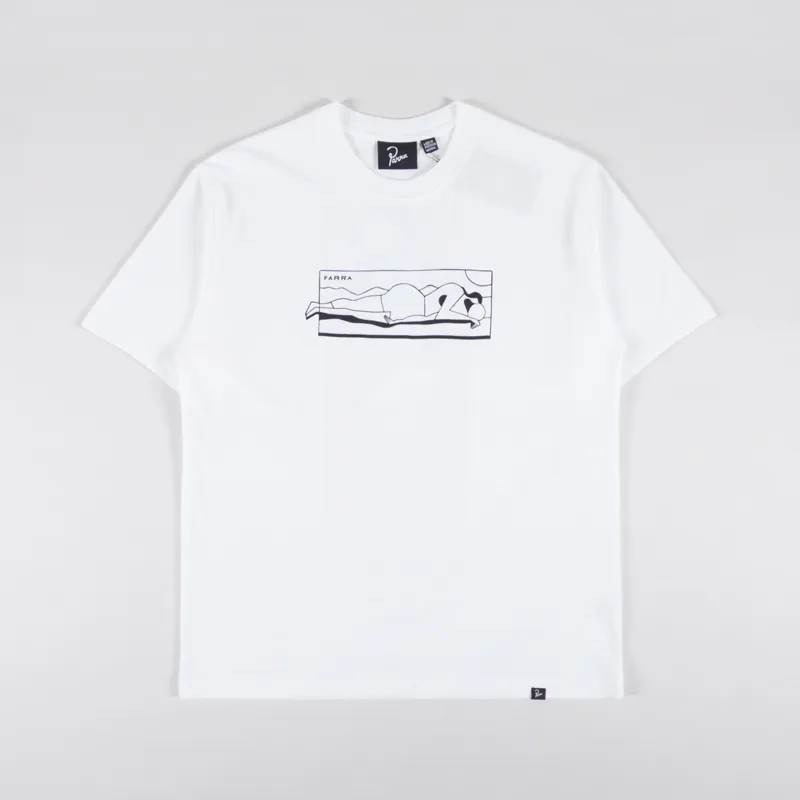 By Parra Vertical Thoughts T Shirt White-1