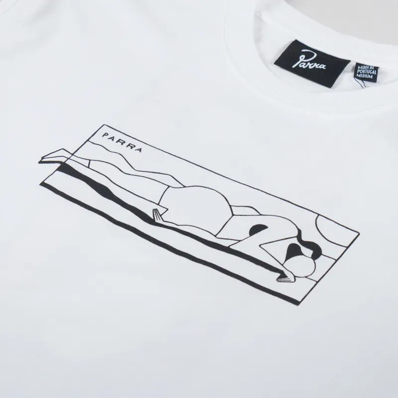By Parra Vertical Thoughts T Shirt White-5