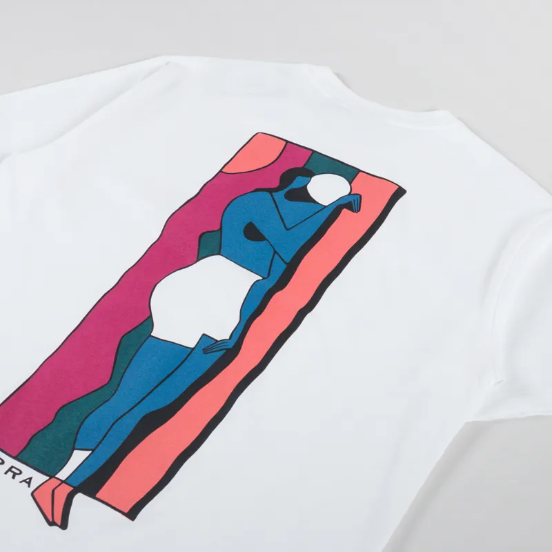 By Parra Vertical Thoughts T Shirt White-2