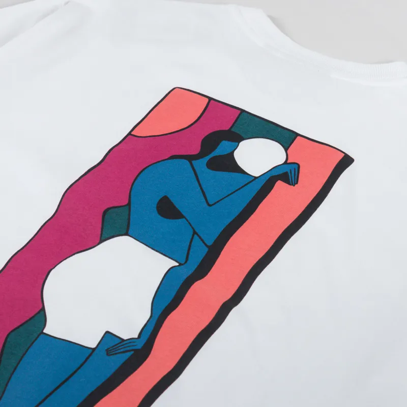 By Parra Vertical Thoughts T Shirt White-4