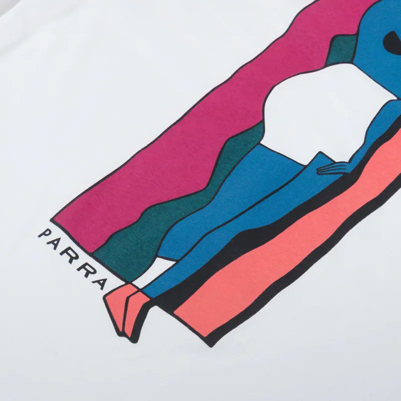 By Parra Vertical Thoughts T Shirt White-6