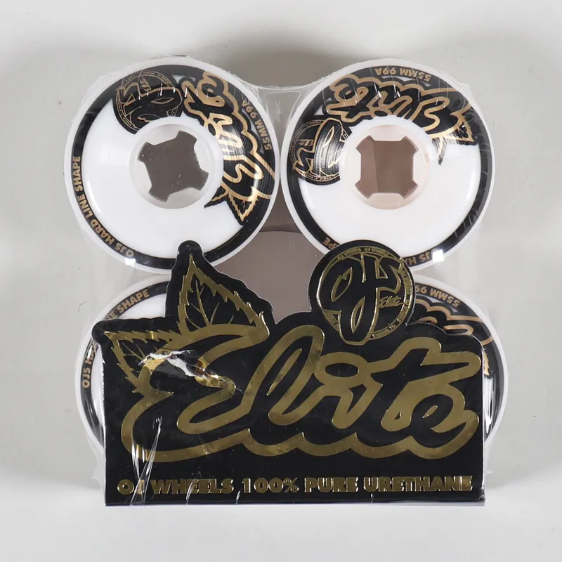OJ Wheels Elites HardLine 99a White Wheels 55mm