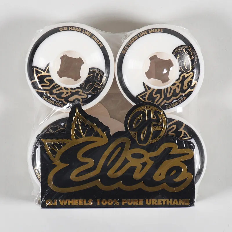 OJ Wheels Elites HardLine 99a White Wheels 56mm
