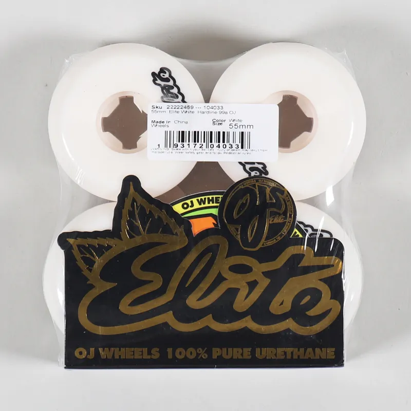 OJ Wheels Elites HardLine 99a White Wheels 56mm-1
