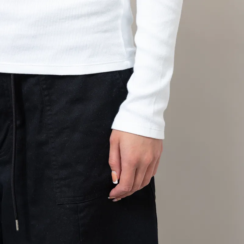 Colorful Standard Womens Organic Rib Long Sleeve T Shirt Optical White-6