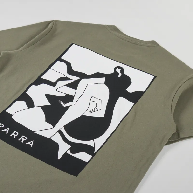 By Parra Waiting For You T Shirt Green-2