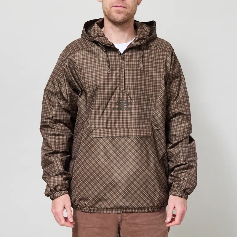 Umbro Cagoule Brown Check-2
